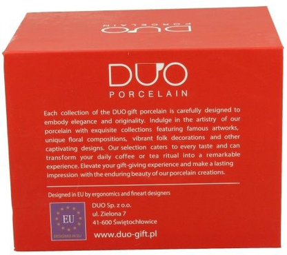 Ozdobne pudełko prezentowe z sercem do kubka porcelanowego Love 4 – 380 ml.