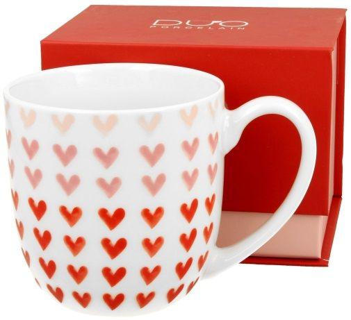 Zestaw kubek porcelanowy Love 1 380 ml z pudełkiem prezentowym – wyjątkowy pomysł na prezent.