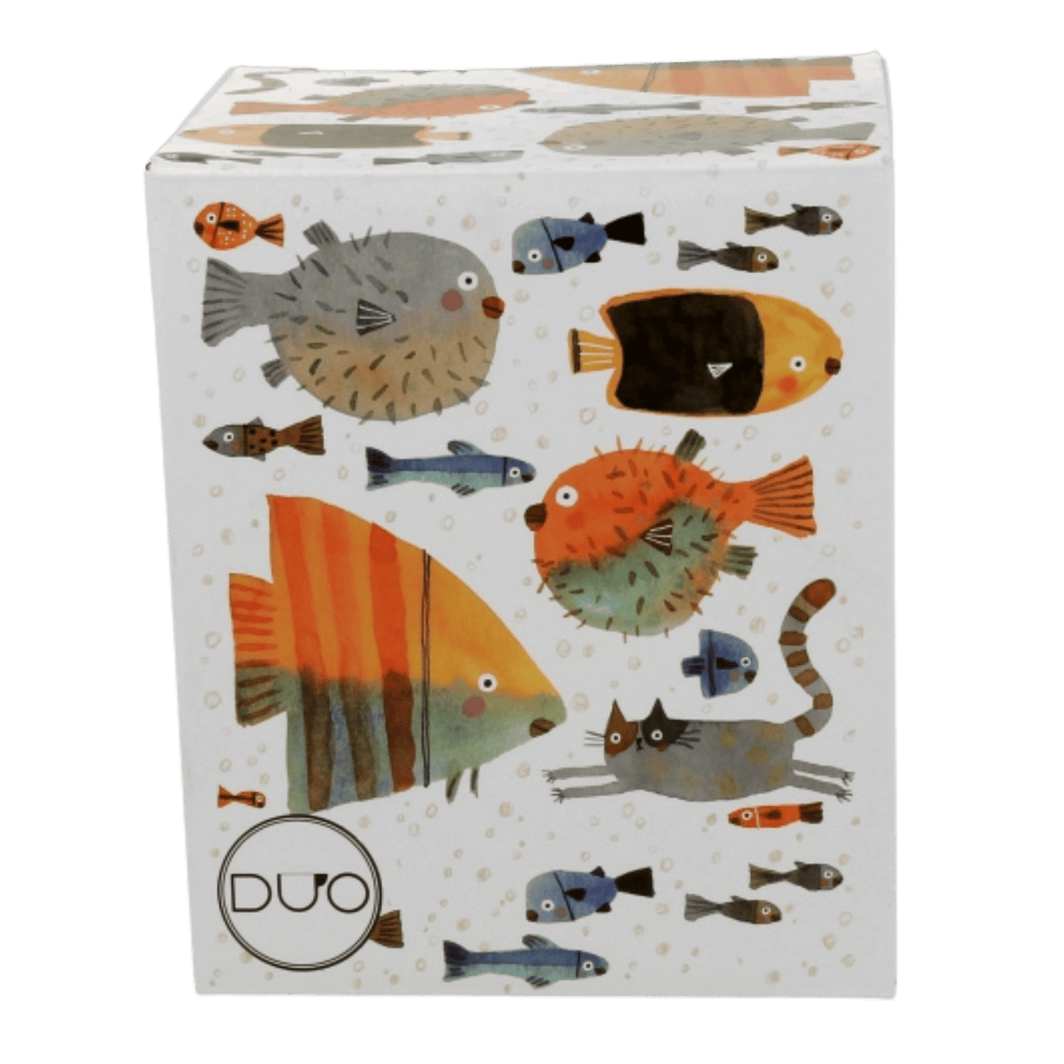 Kubek Duo Gift Ryby 360 ml z porcelany New Bone China i zaparzaczem