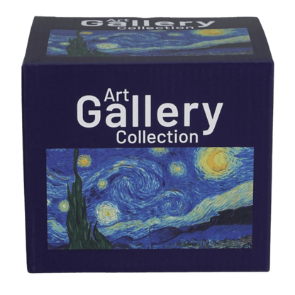 Kubek Starry Night Van Gogh 510 ml, porcelana New Bone China z dekoracyjną stopką i uchem