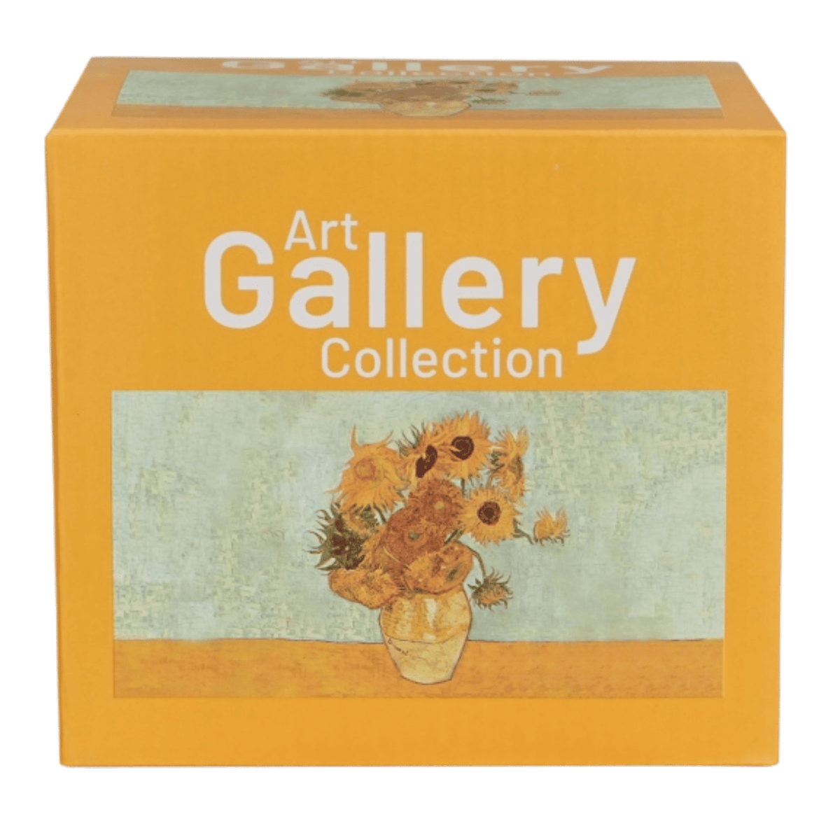 Kubek Duo Gift Sunflowers by Van Gogh z porcelany New Bone China i ozdobną stopką