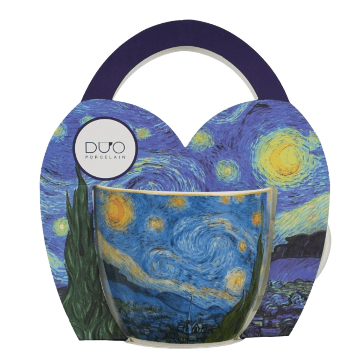 Kubek porcelanowy Starry Night by Van Gogh 460 ml z motywem obrazu Gwiaździsta noc