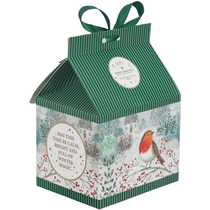 Kubek porcelanowy Robin In Snow 360 ml marki Duo Gift, porcelanowy model z dekoracyjnym motywem, ujęcie numer 5