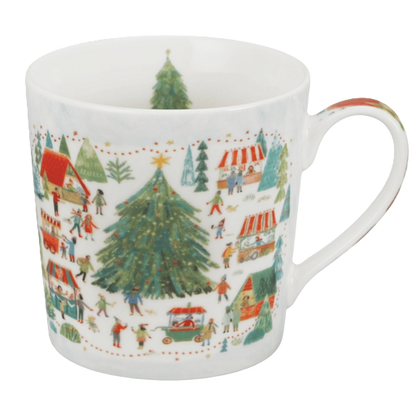 Kubek porcelanowy Christmas Market 360 ml marki Duo Gift, porcelanowy model z dekoracyjnym motywem, kolejne ujęcie