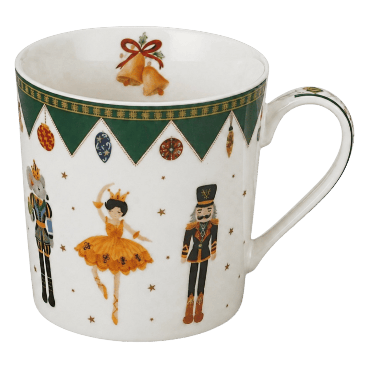 Kubek porcelanowy Nutcracker 360 ml marki Duo Gift, porcelanowy model z dekoracyjnym motywem, kolejne ujęcie