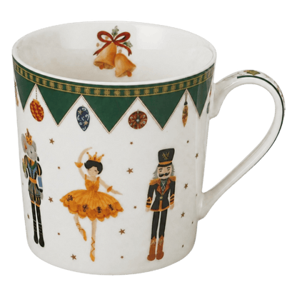 Kubek porcelanowy Nutcracker 360 ml marki Duo Gift, porcelanowy model z dekoracyjnym motywem, kolejne ujęcie