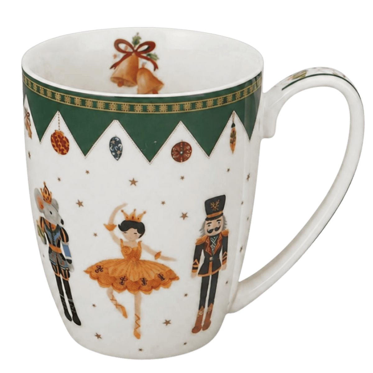 Świąteczny kubek Nutcracker 360 ml z porcelany New Bone China