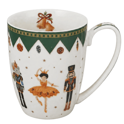 Świąteczny kubek Nutcracker 360 ml z porcelany New Bone China