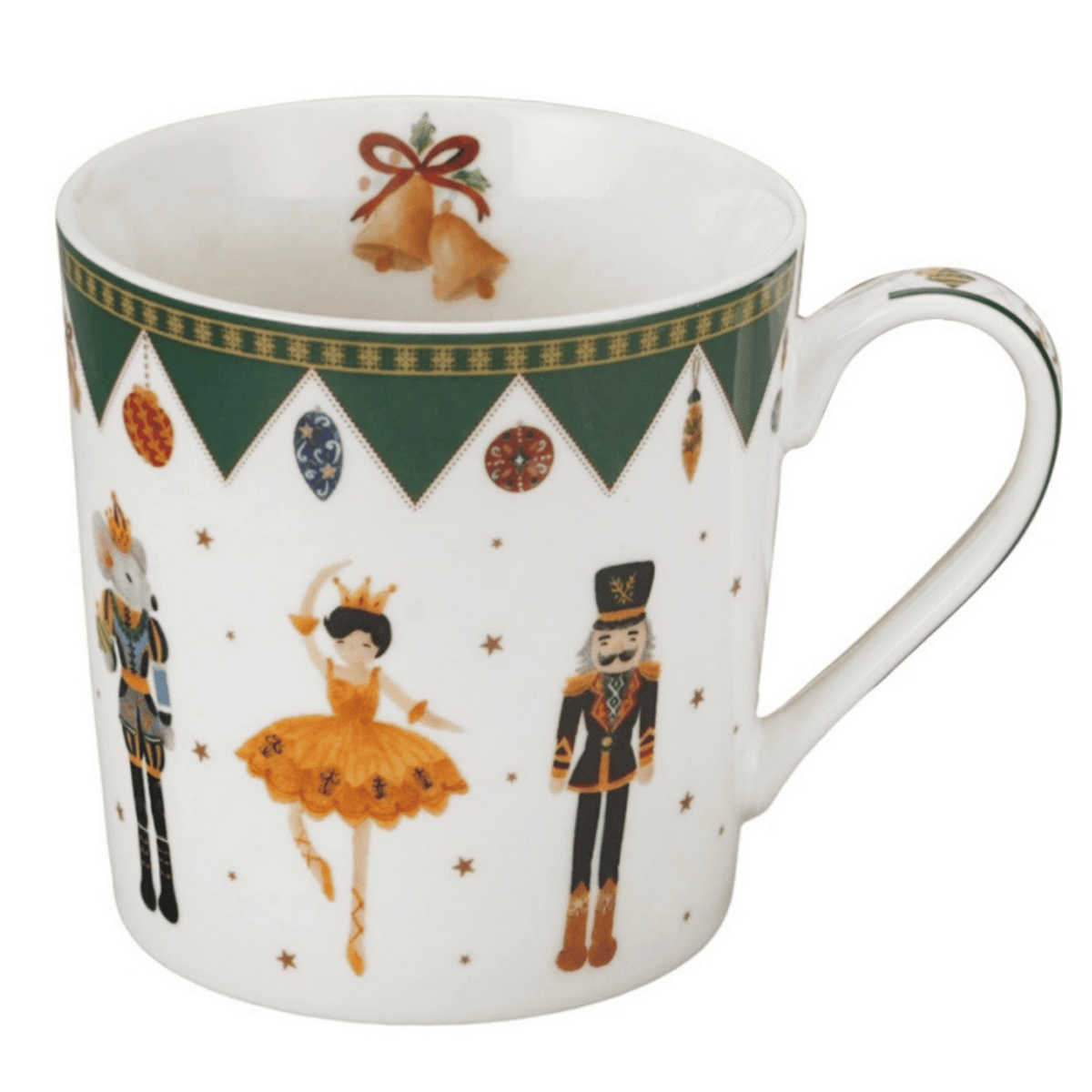 Kubek porcelanowy Nutckracker choinka 360 ml marki Duo Gift, porcelanowy model z dekoracyjnym motywem, kolejne ujęcie