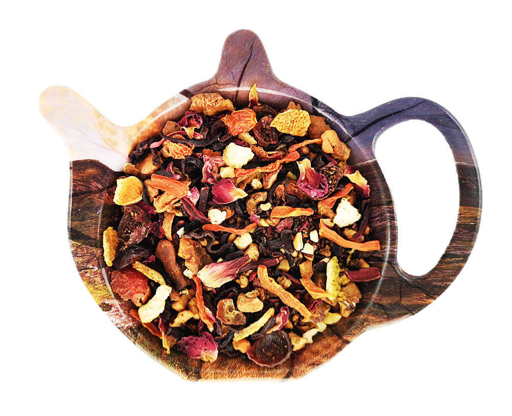 Mieszanka herbaty owocowej Świąteczny Marchwiak z jabłkiem, marchewką, cynamonem i pomarańczą