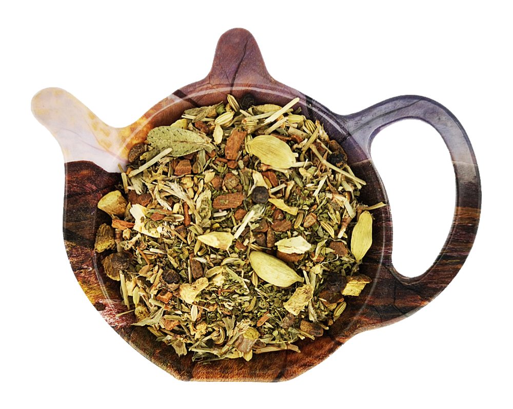 Ziołowo-korzenną herbata owocowa Krzepki Wyrwidąb z żeń-szeniem i imbirem