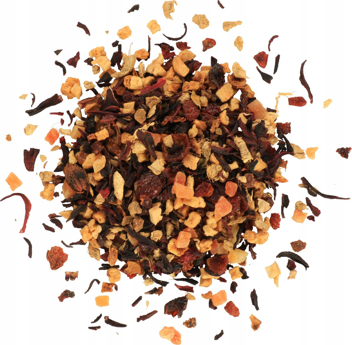 Owocowa herbata Red Hot Ginger Tea z imbirem, hibiskusem i skórką pomarańczy