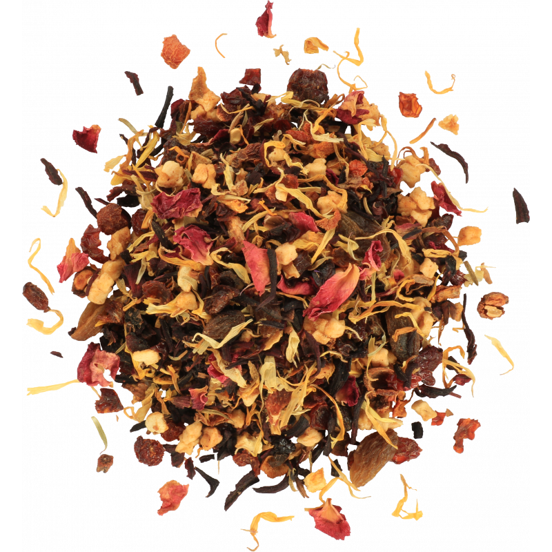 Mieszanka herbaty owocowej Indian Summer z hibiskusem, dziką różą i jabłkiem