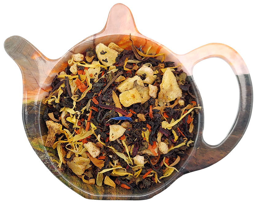 Czarna herbata liściasta Bananowy Raj z bananem, pomarańczą i imbirem