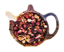 Mieszanka herbaty owocowej Polski Eliksir Szczęścia z jabłkiem, hibiskusem, maliną i truskawką