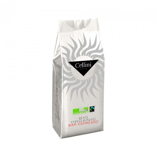 Opakowanie kawy ziarnistej Cellini Bio Organic Bar Espresso 100% Arabica 1000 g.