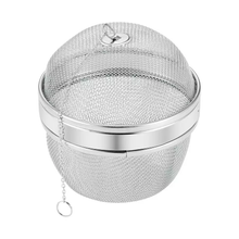 Metalowy zaparzacz kulisty Alden o średnicy 7 cm z łańcuszkiem do parzenia herbaty i ziół.