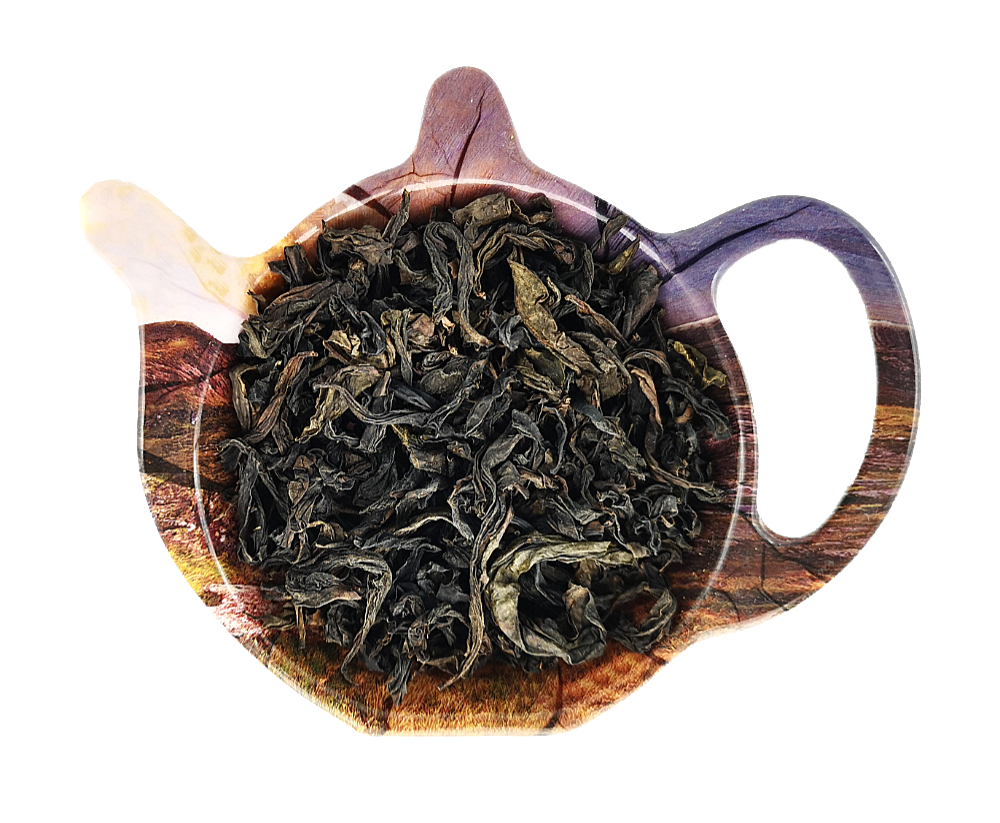 Suszone liście herbaty chińskiej Oolong Da Hong Pao z gór Wuyi