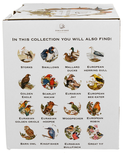 Porcelanowy kubek XXL Papugi Ara Szkarłatne w ozdobnym pudełku kolekcji World of Birds