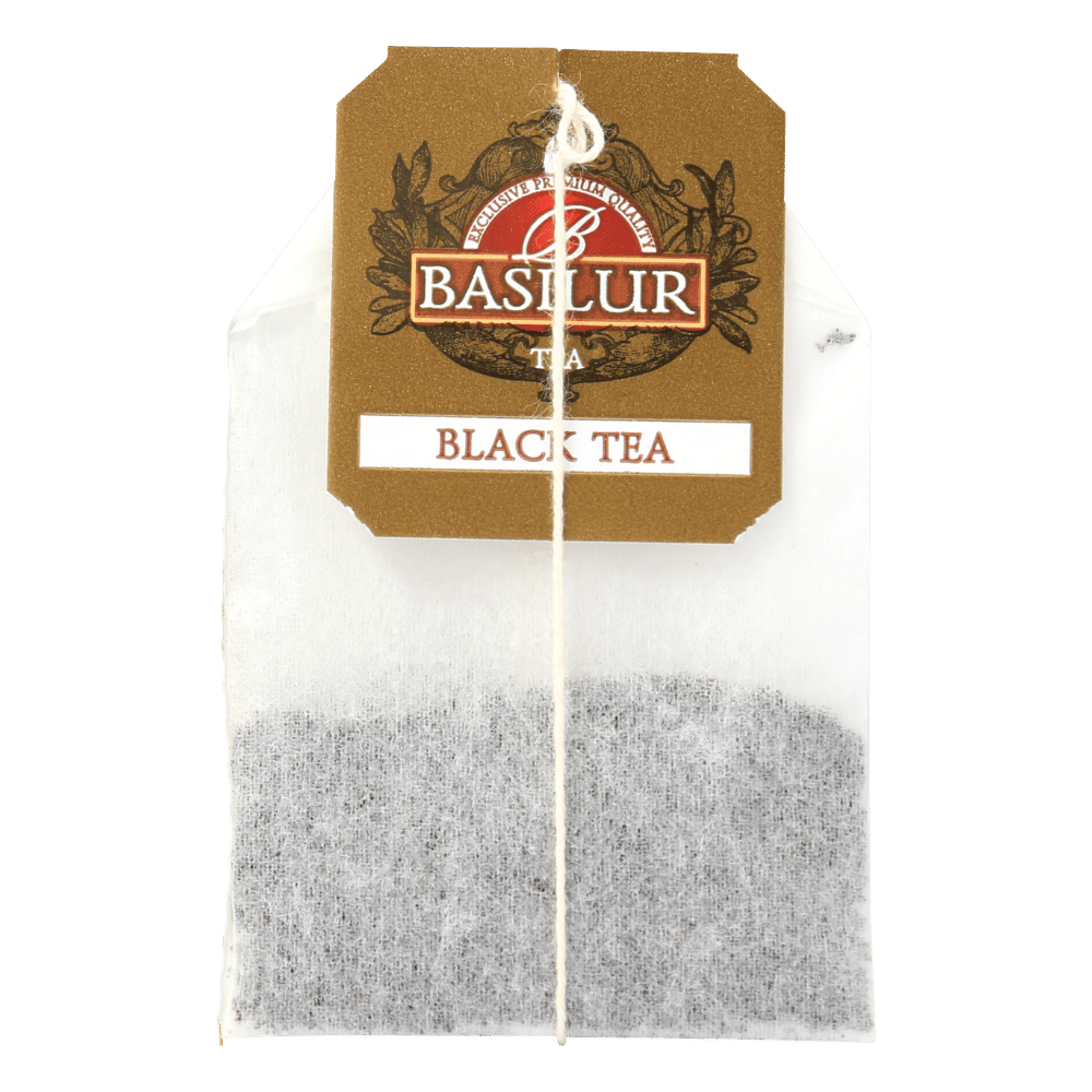 Biodegradowalna torebka herbaty marki basilur black tea
