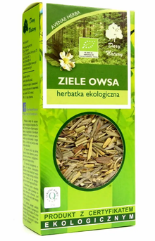 Opakowanie herbatki Ziele Owsa Dary Natury 40 g, ekologiczny napar wspierający układ nerwowy i odporność