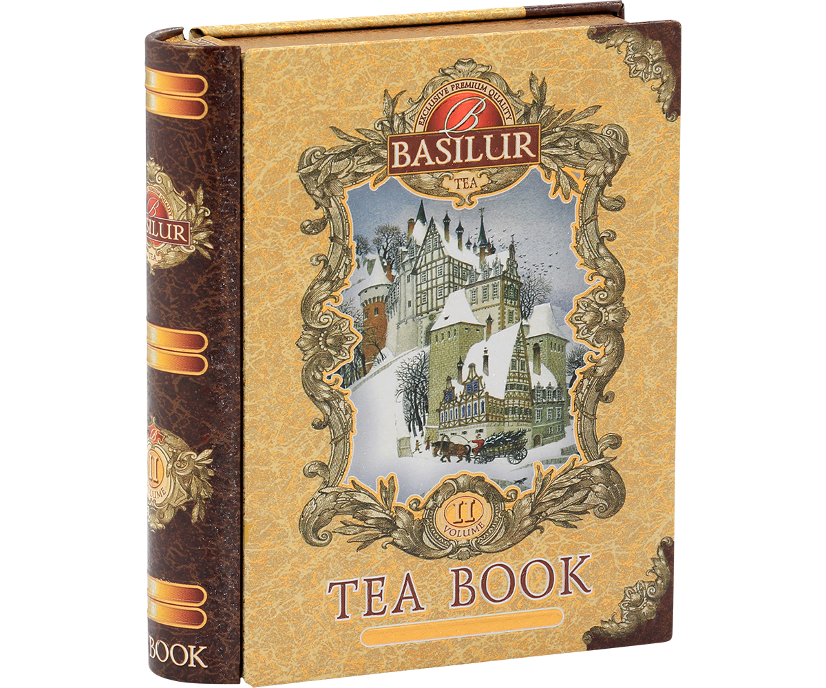 Herbata Basilur Tea Book vol. II – puszka inspirowana starymi księgami, idealna na prezent.