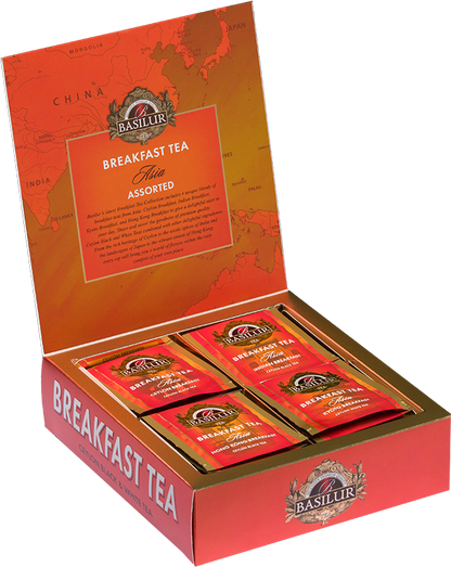 Zestaw Basilur Breakfast Tea Asia z 40 kopertami herbat premium.