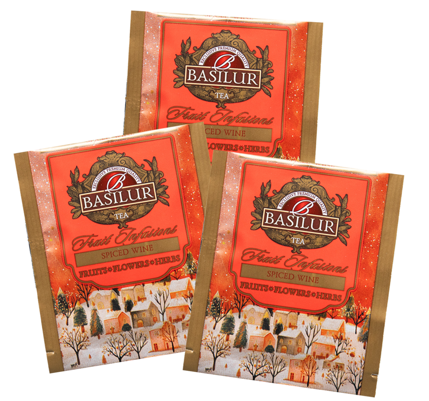 Torebki herbaty Basilur Spiced Wine – aromatyczna herbata inspirowana grzanym winem.