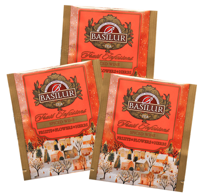 Torebki herbaty Basilur Spiced Wine – aromatyczna herbata inspirowana grzanym winem.