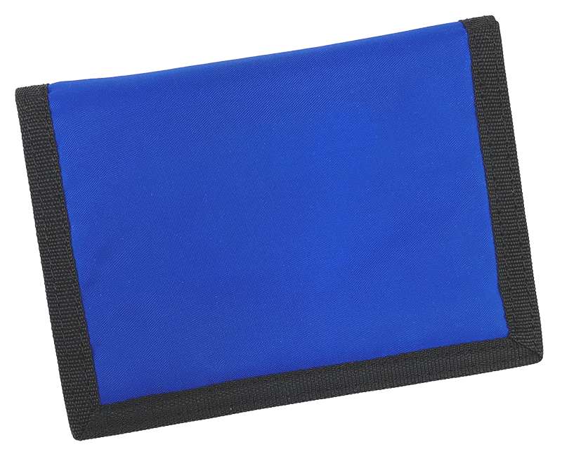 Zamknięty portfel Kingsleaf w kolorze granatowo-niebieskim.