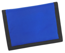 Zamknięty portfel Kingsleaf w kolorze granatowo-niebieskim.